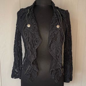 INC Black Lace Jacket